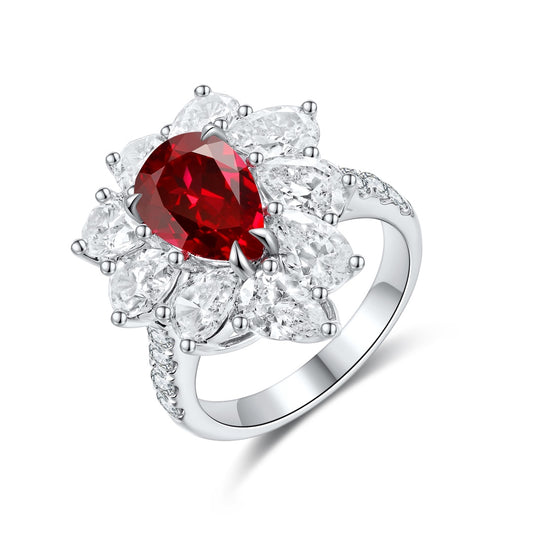 Sterling Silver Lab-Grown Ruby Ring A – JRURR1226Y