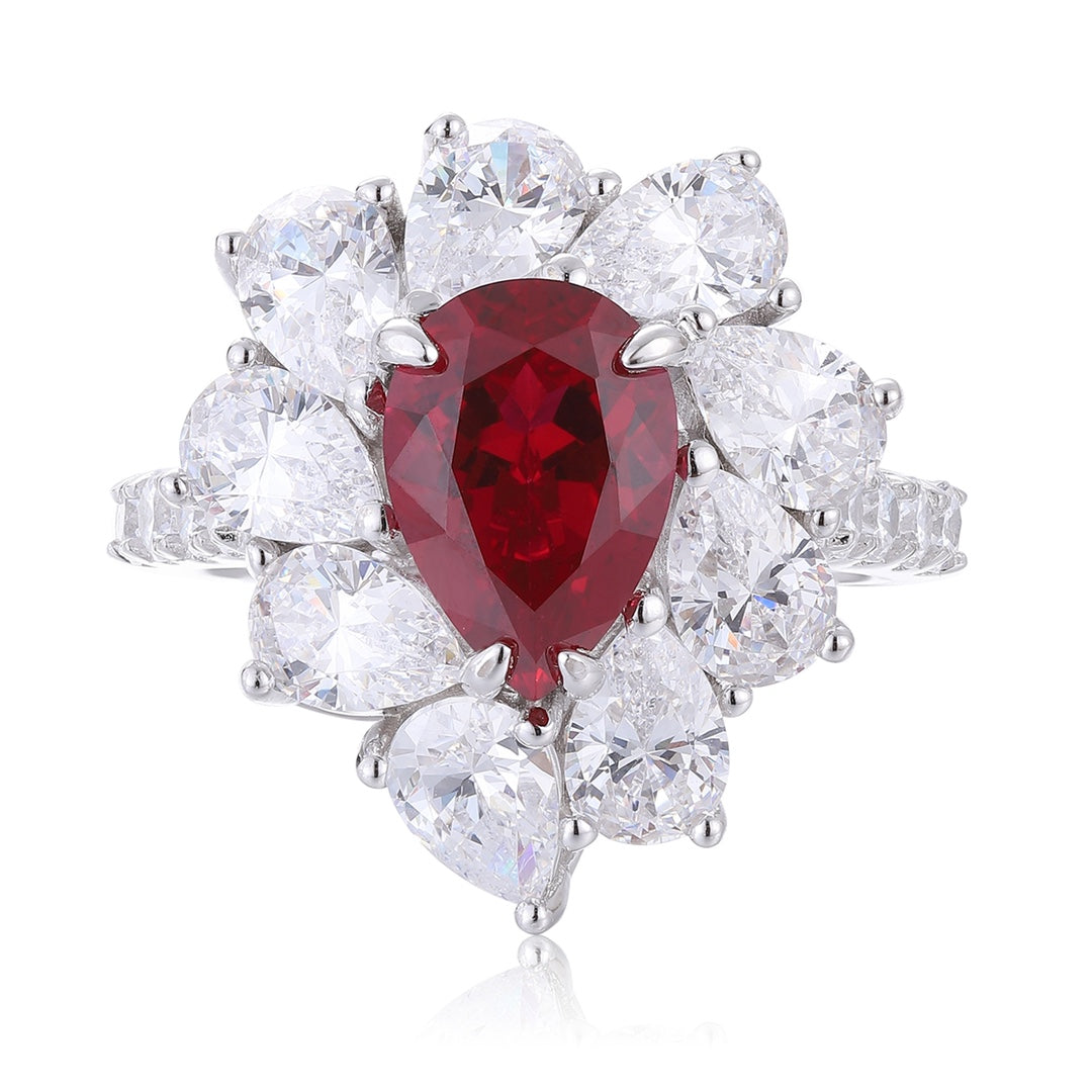 Sterling Silver Lab-Grown Ruby Ring A – JRURR1226Y
