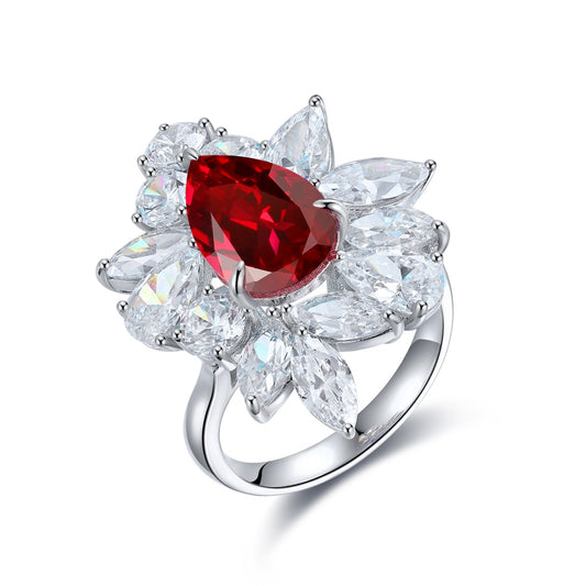 Sterling Silver Lab-Grown Ruby Ring W – JRURR140Y