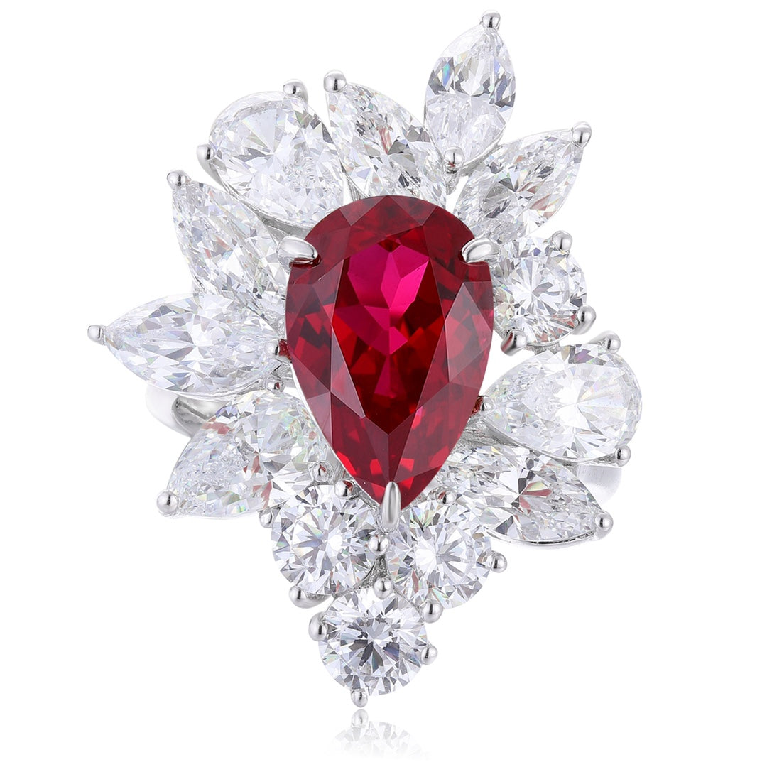 Sterling Silver Lab-Grown Ruby Ring W – JRURR140Y