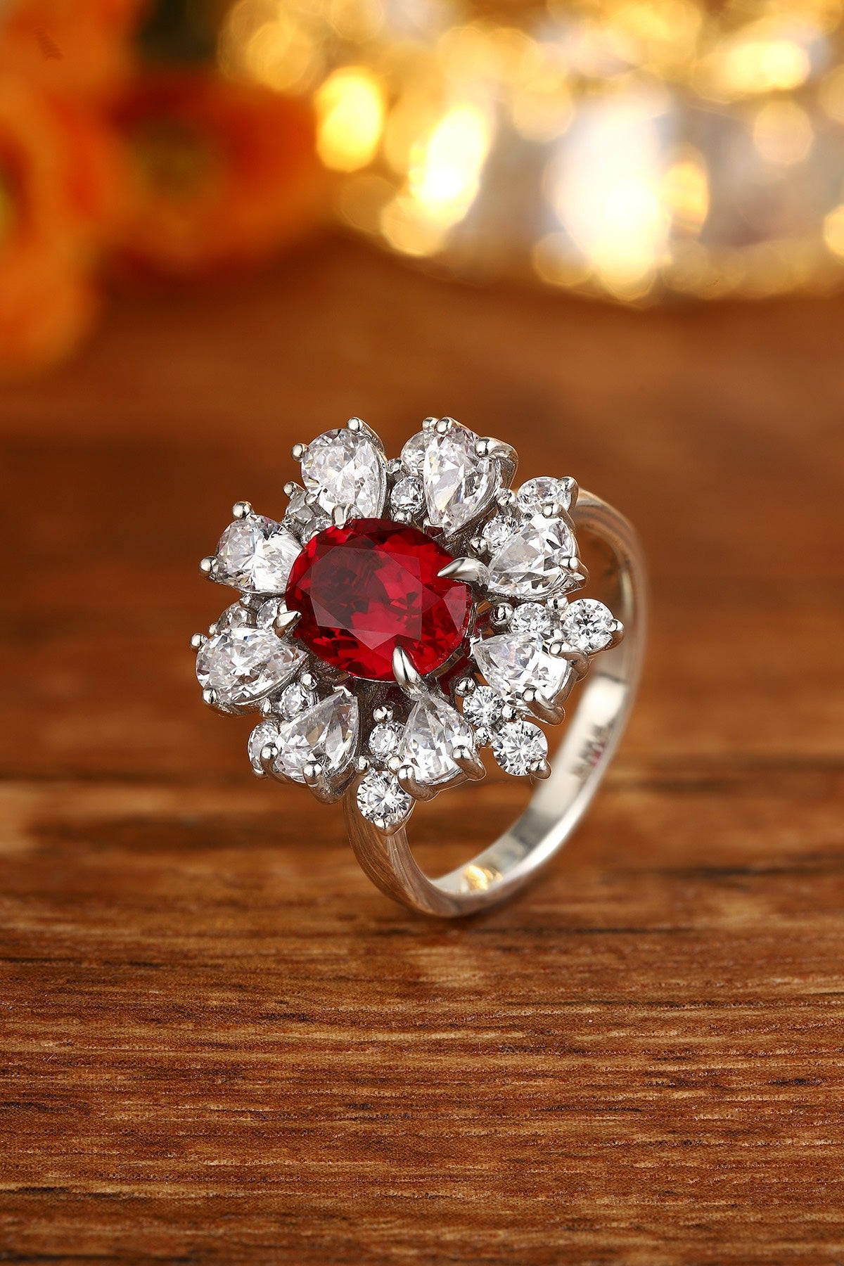 Sterling Silver Lab-Grown Ruby Ring A – JRURR253Y