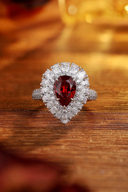 Sterling Silver Lab-Grown Ruby Ring W – JRURR1277Y