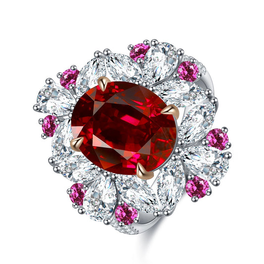 Sterling Silver Lab-Grown Ruby Ring A – JRURR147Y