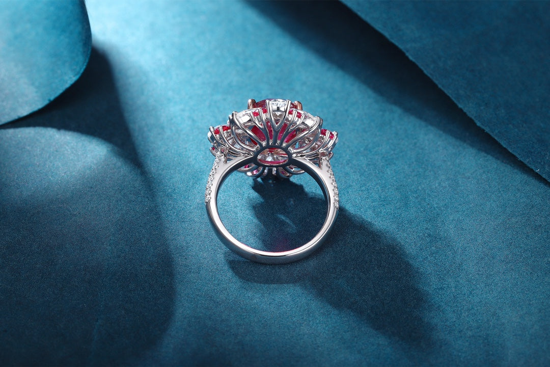 Sterling Silver Lab-Grown Ruby Ring A – JRURR147Y