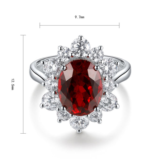 Sterling Silver Lab-Grown Ruby Ring A – JRURR214Y