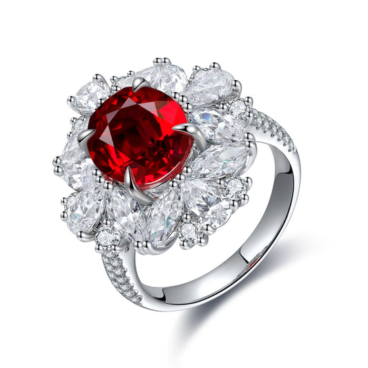 Sterling Silver Lab-Grown Ruby Ring A – JRURR147Y