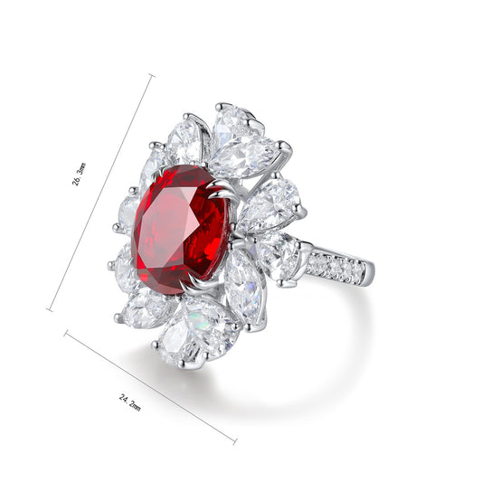 Sterling Silver Lab-Grown Ruby Ring W – JRURR238Y