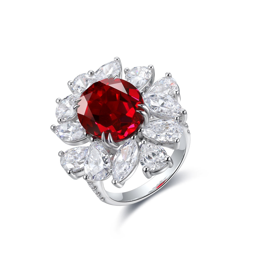 Sterling Silver Lab-Grown Ruby Ring W – JRURR238Y
