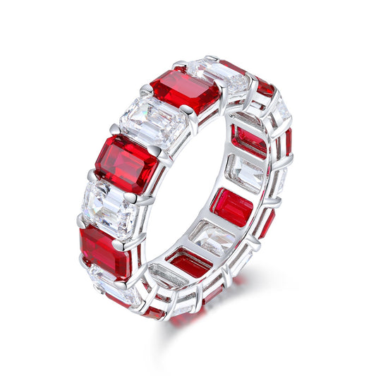 Sterling Silver Lab-Grown Ruby Ring A – JRUR235Y