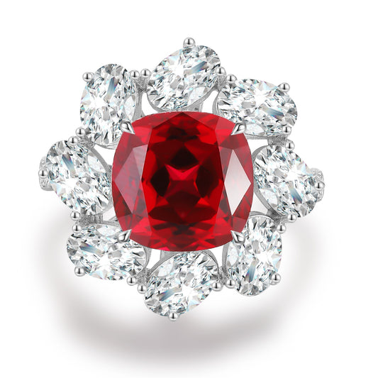 Sterling Silver Lab-Grown Ruby Ring A – JRURR1215Y