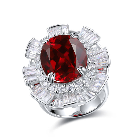 Sterling Silver Lab-Grown Ruby Ring A – JRURR1032Y