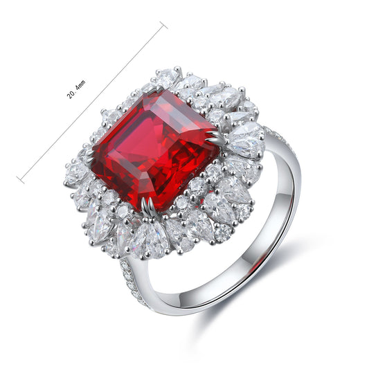 Sterling Silver Lab-Grown Ruby Ring W – JRURR1020Y