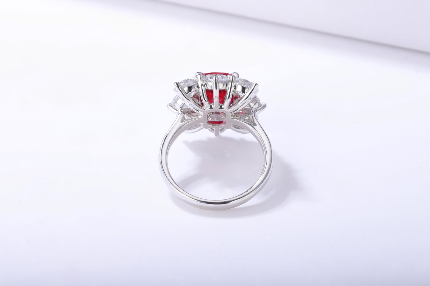 Sterling Silver Lab - Grown Ruby Ring A – JRURR280Y