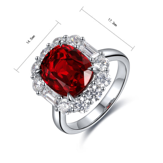Sterling Silver Lab - Grown Ruby Ring A – JRURR219Y