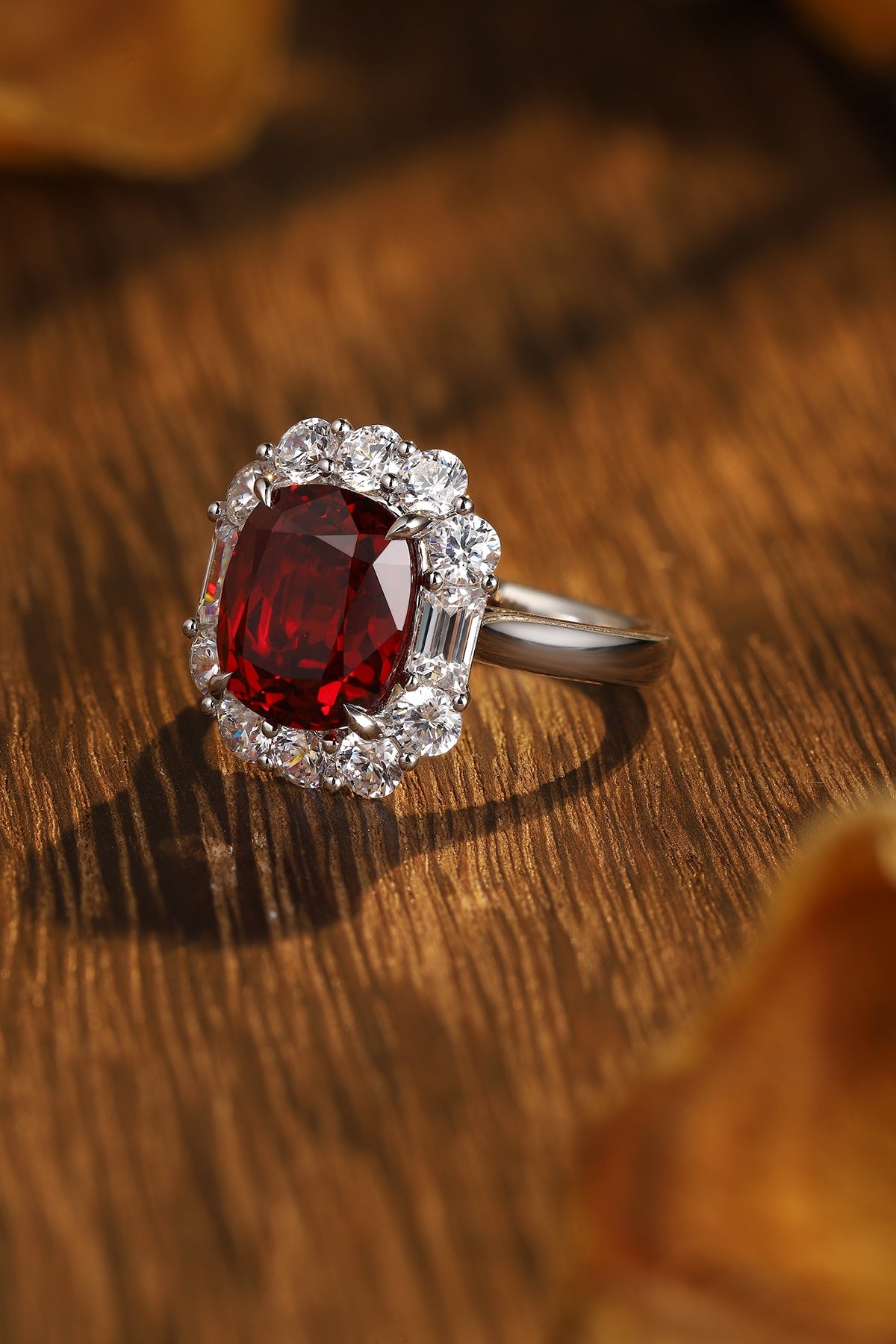 Sterling Silver Lab - Grown Ruby Ring A – JRURR219Y