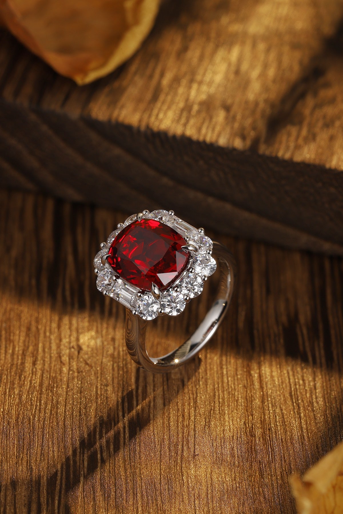 Sterling Silver Lab - Grown Ruby Ring A – JRURR219Y