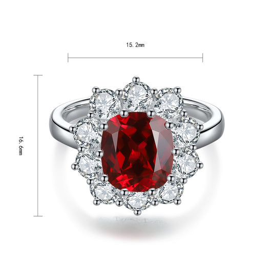 Sterling Silver Lab - Grown Ruby Ring A – JRURR212Y