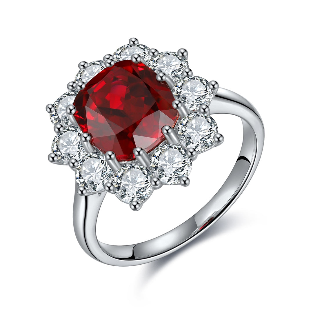 Sterling Silver Lab - Grown Ruby Ring A – JRURR212Y