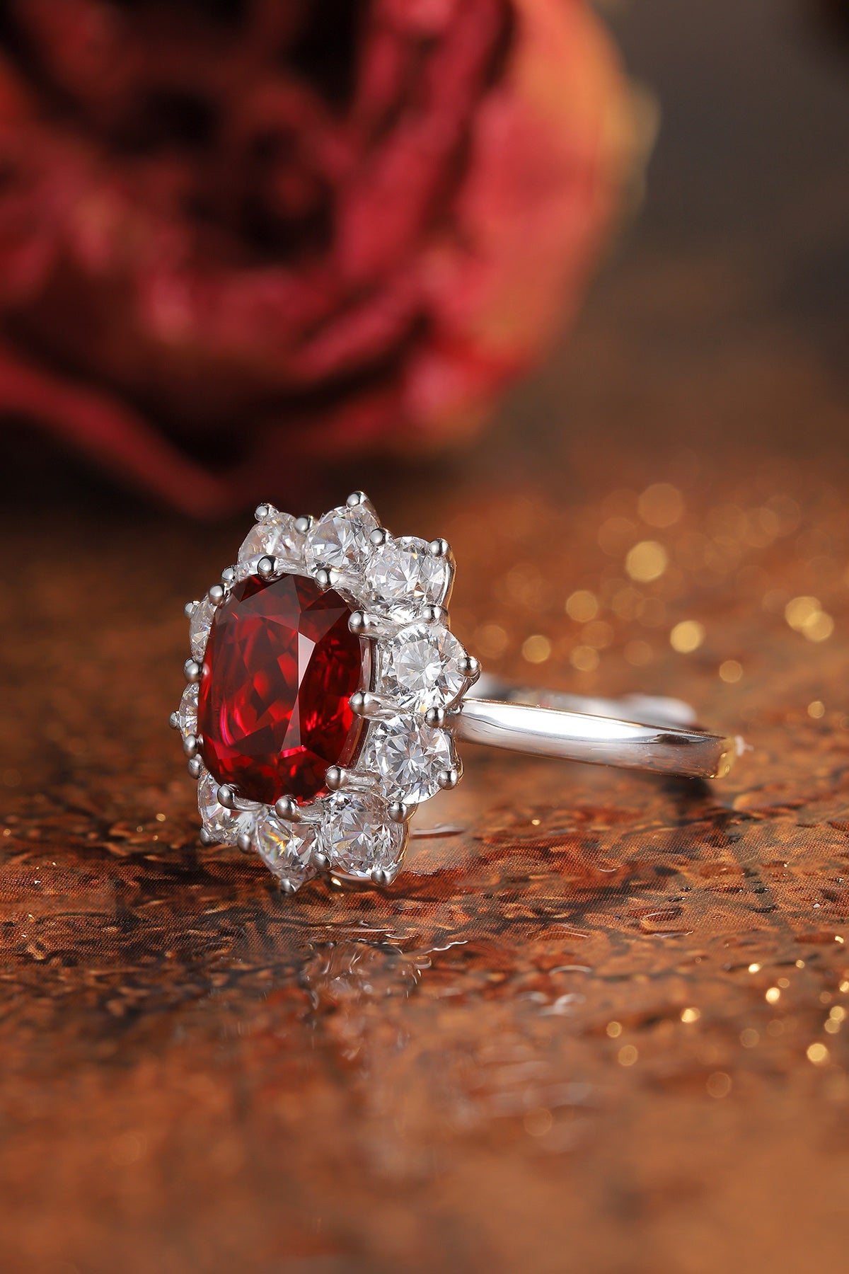 Sterling Silver Lab - Grown Ruby Ring A – JRURR212Y