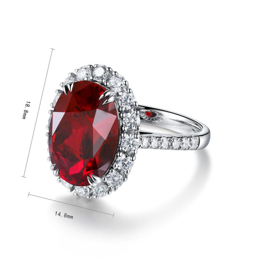 Sterling Silver Lab - Grown Ruby Ring A – JRURR210Y