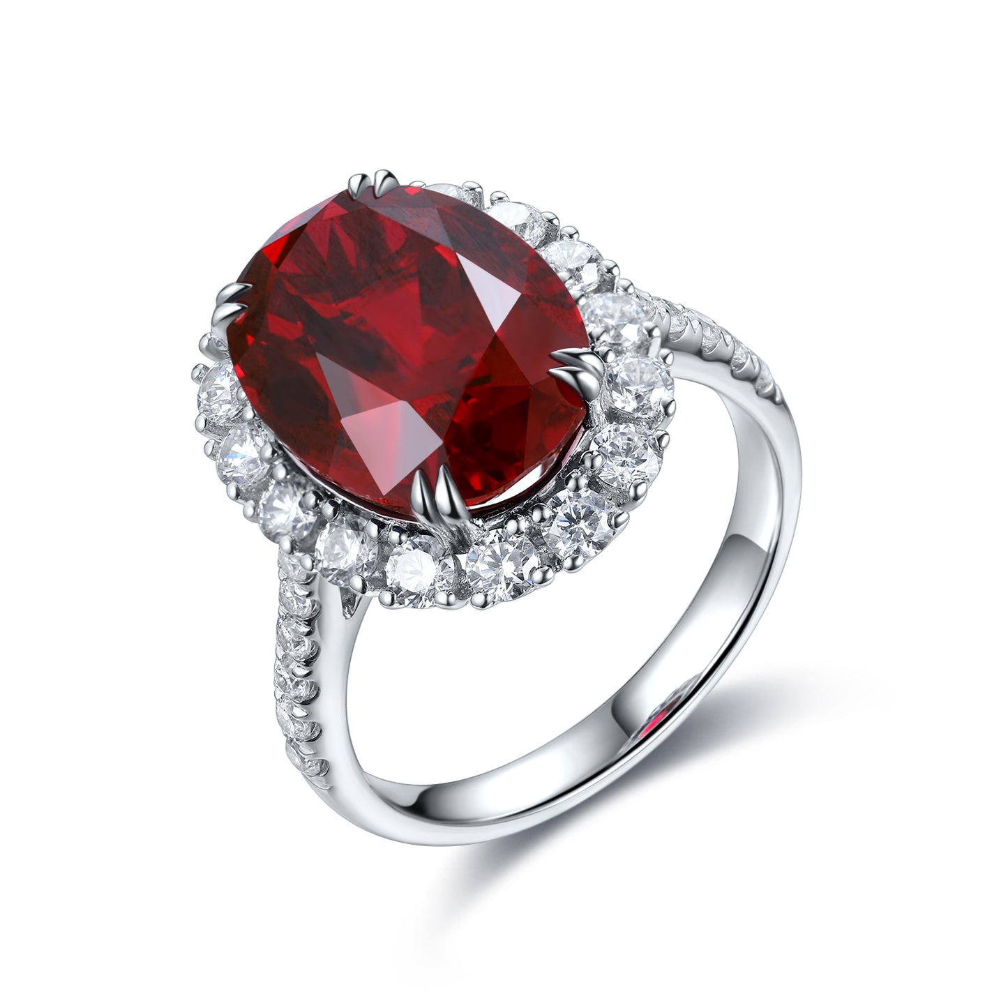 Sterling Silver Lab - Grown Ruby Ring A – JRURR210Y