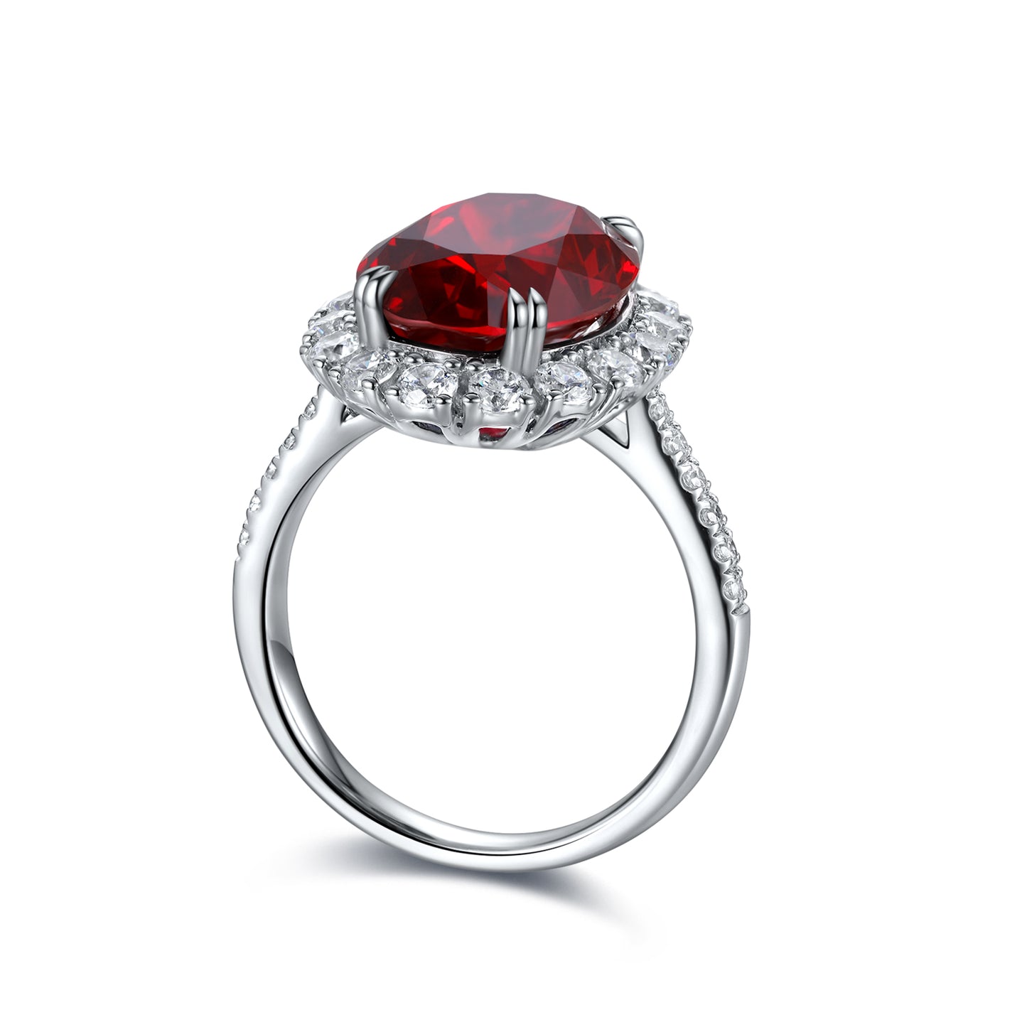 Sterling Silver Lab - Grown Ruby Ring A – JRURR210Y