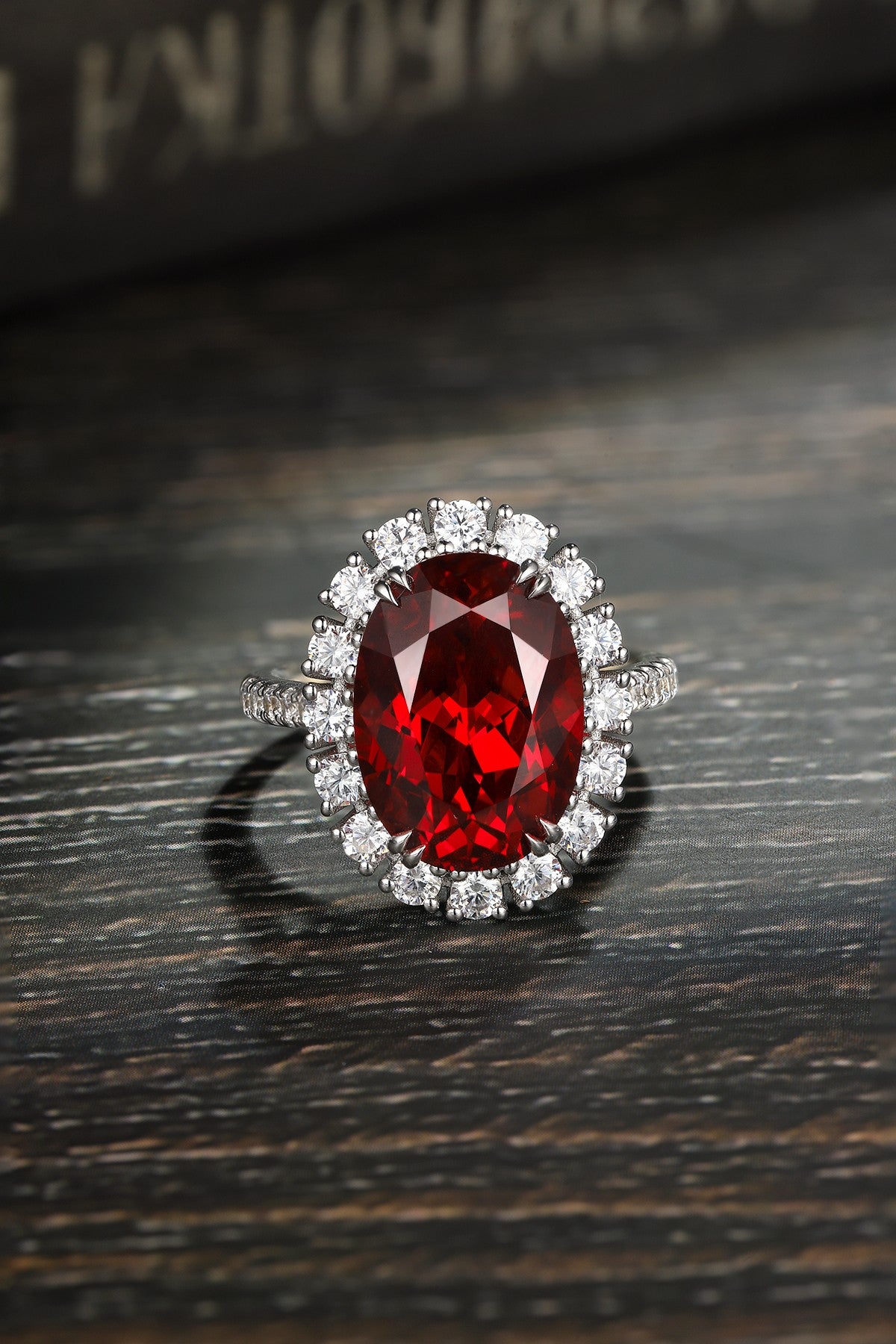 Sterling Silver Lab - Grown Ruby Ring A – JRURR210Y