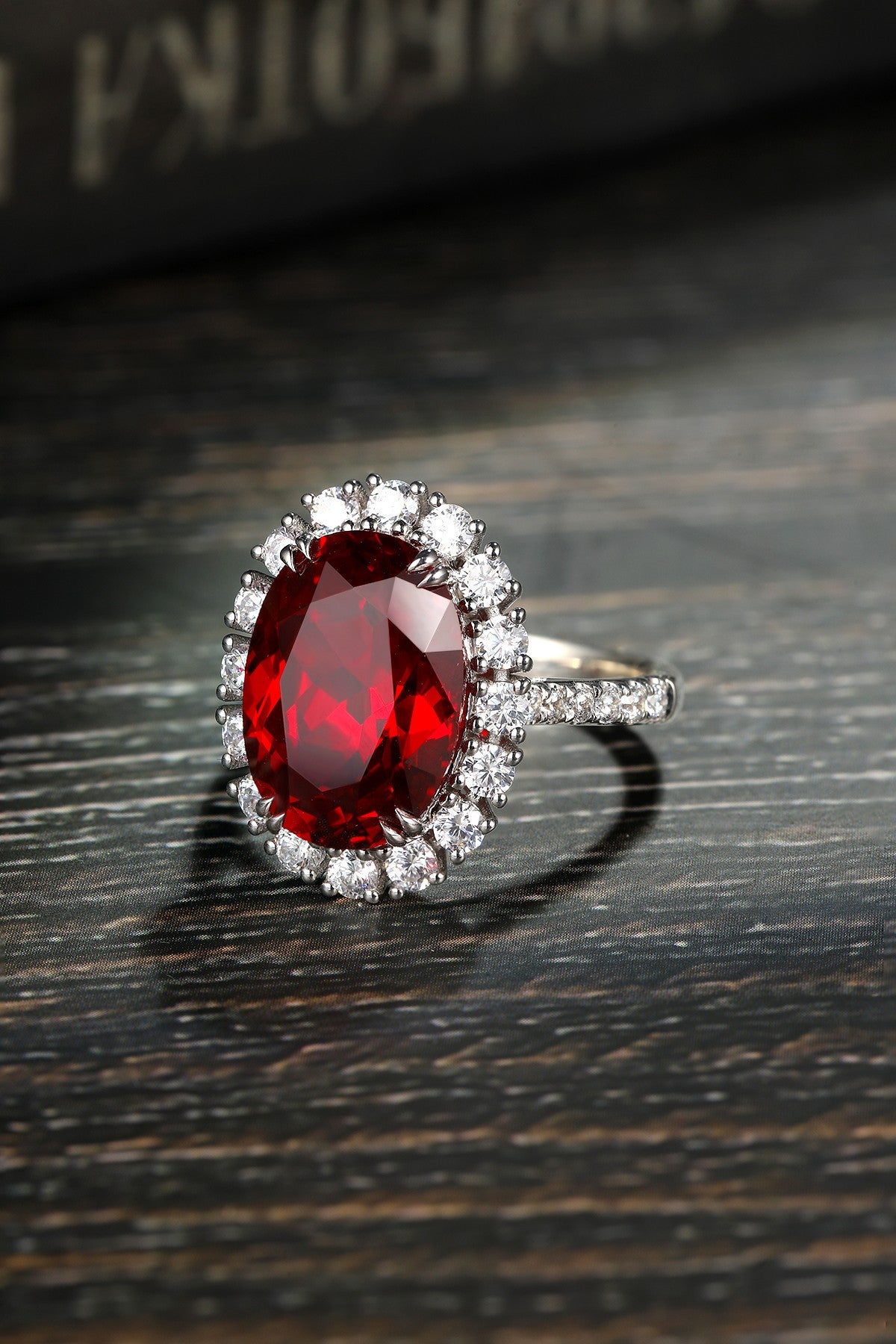 Sterling Silver Lab - Grown Ruby Ring A – JRURR210Y