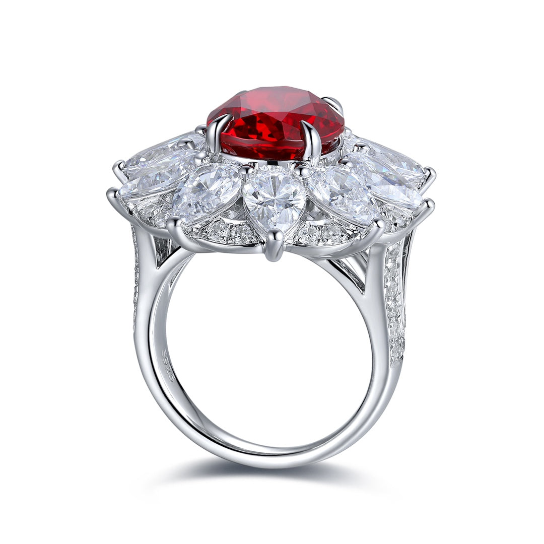 Sterling Silver Lab - Grown Ruby Ring A – JRURR197Y