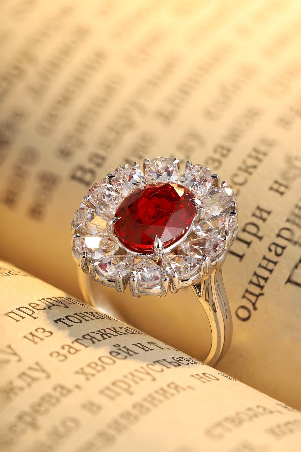 Sterling Silver Lab - Grown Ruby Ring A – JRURR138Y