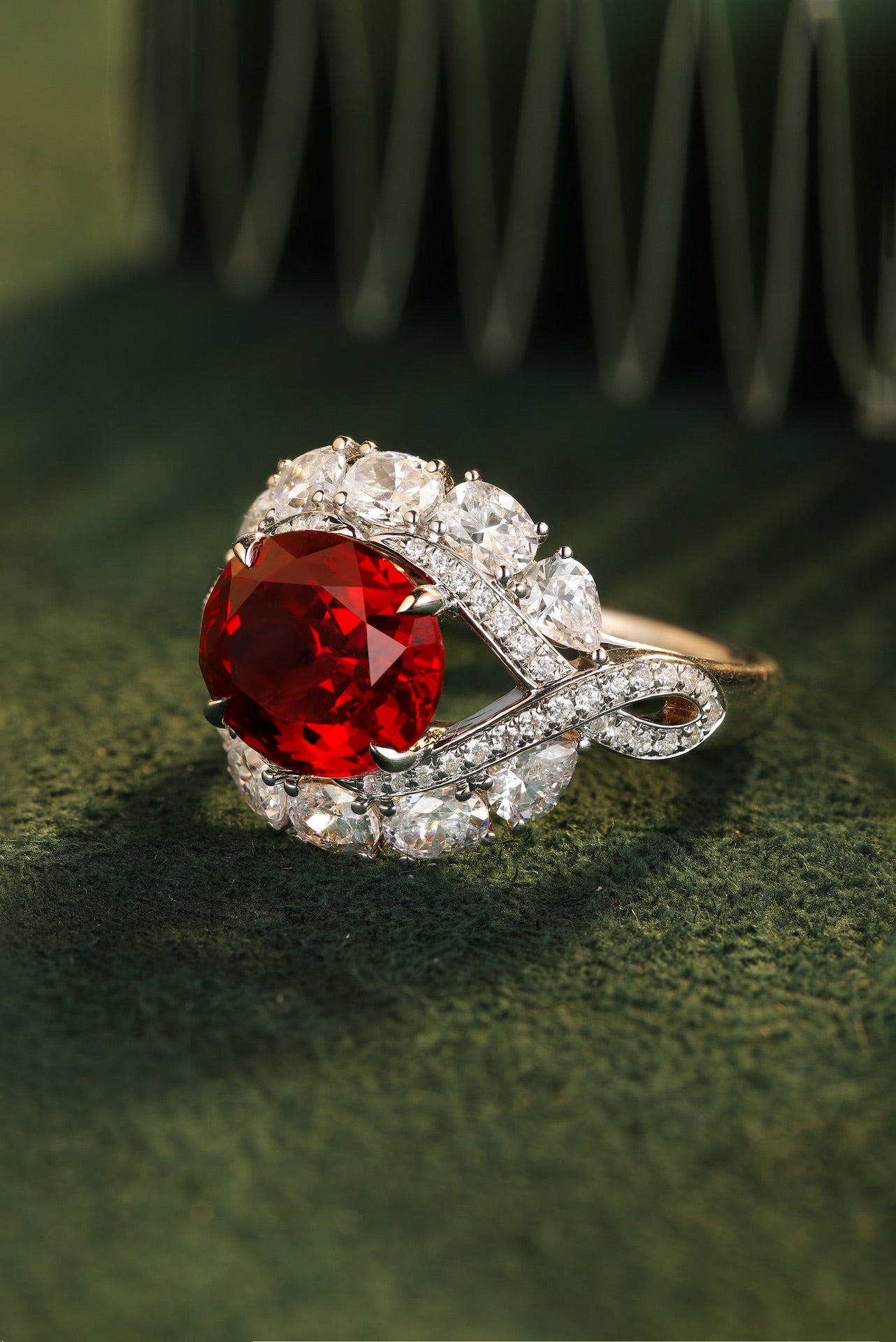 Sterling Silver Lab - Grown Ruby Ring W – JRURR123Y