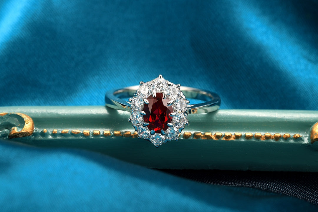 Sterling Silver Lab - Grown Ruby Ring A – JRURR119Y