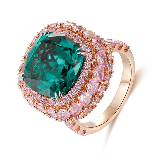 18K Gold Lab - Grown Emerald Ring A – PSEGR887A