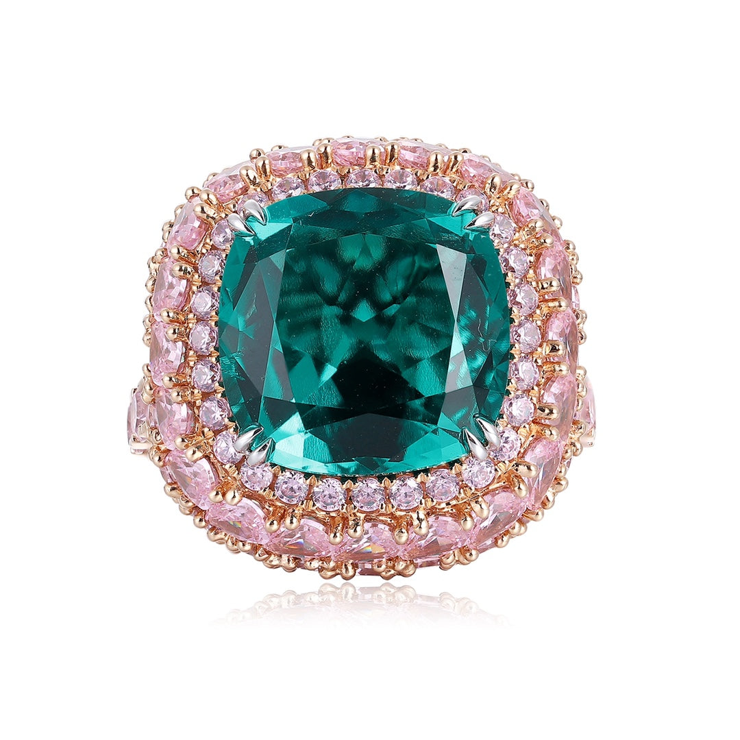 18K Gold Lab - Grown Emerald Ring A – PSEGR887A