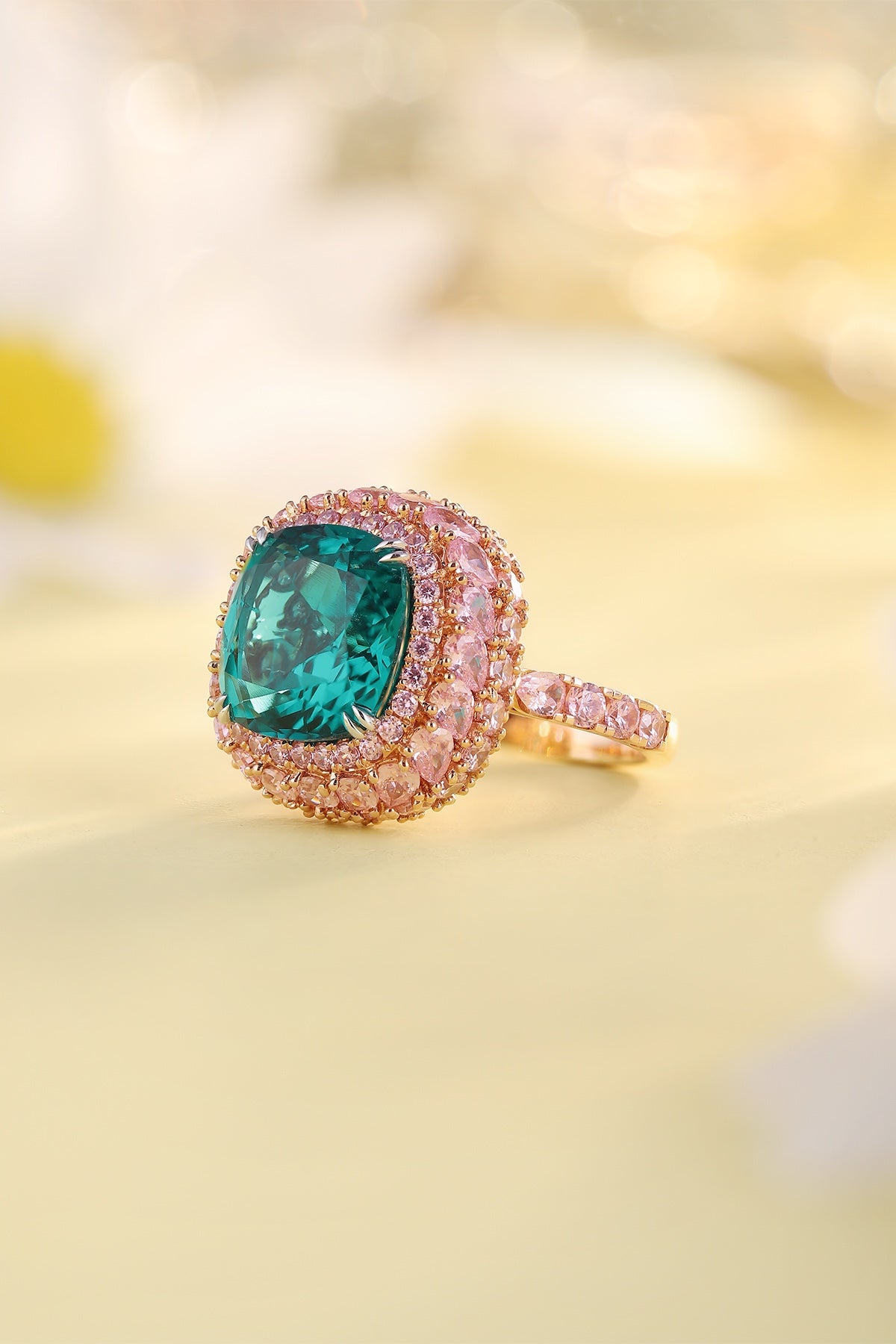 18K Gold Lab - Grown Emerald Ring A – PSEGR887A