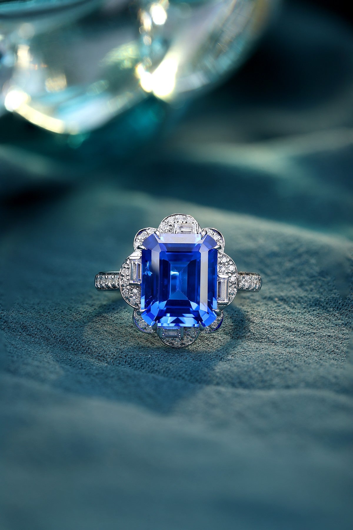 Sterling Silver Lab - Grown Cobalt Spinel Ring A – JR1309Y