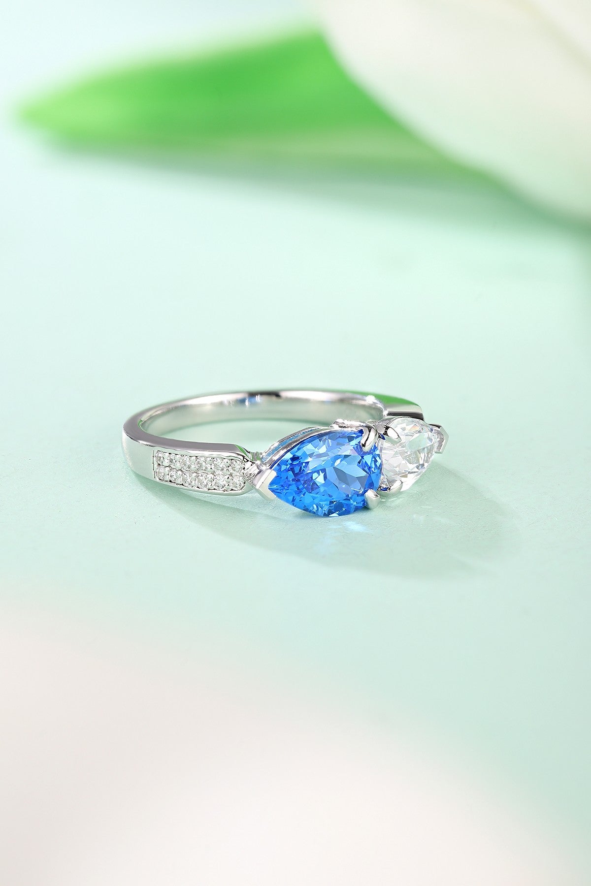 Sterling Silver Lab - Grown Cobalt Spinel Ring A – JR402Y