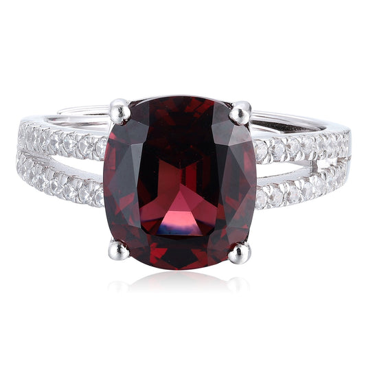 Sterling Silver Natural Garnet Ring W – JR921921