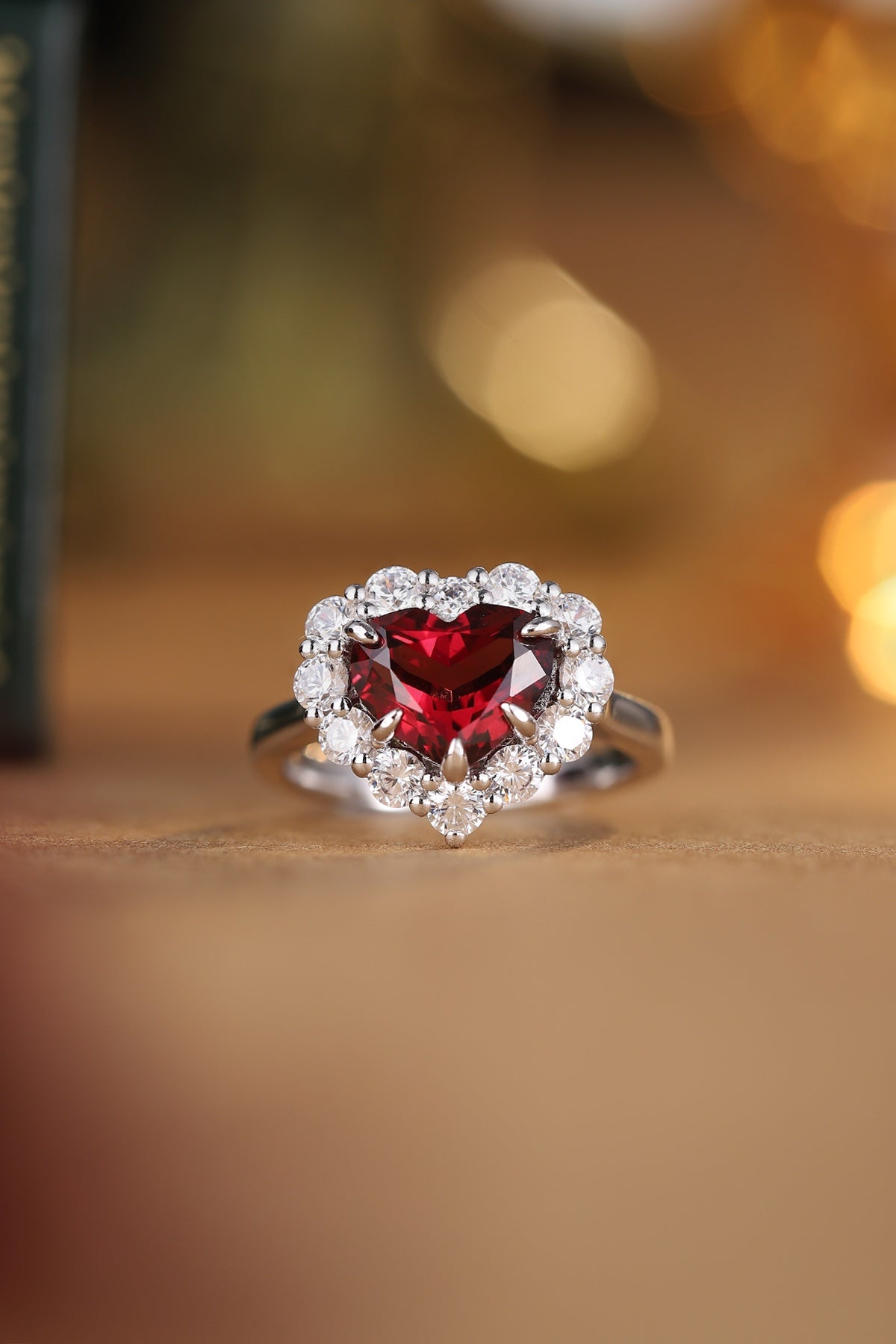 Sterling Silver Natural Garnet Ring W – JR92320