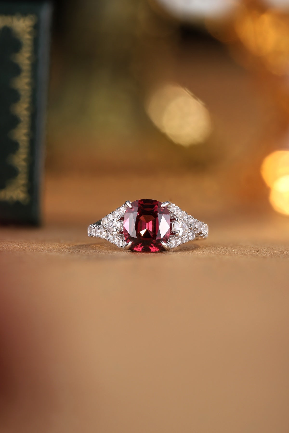 Sterling Silver Natural Garnet Ring W – JR92186