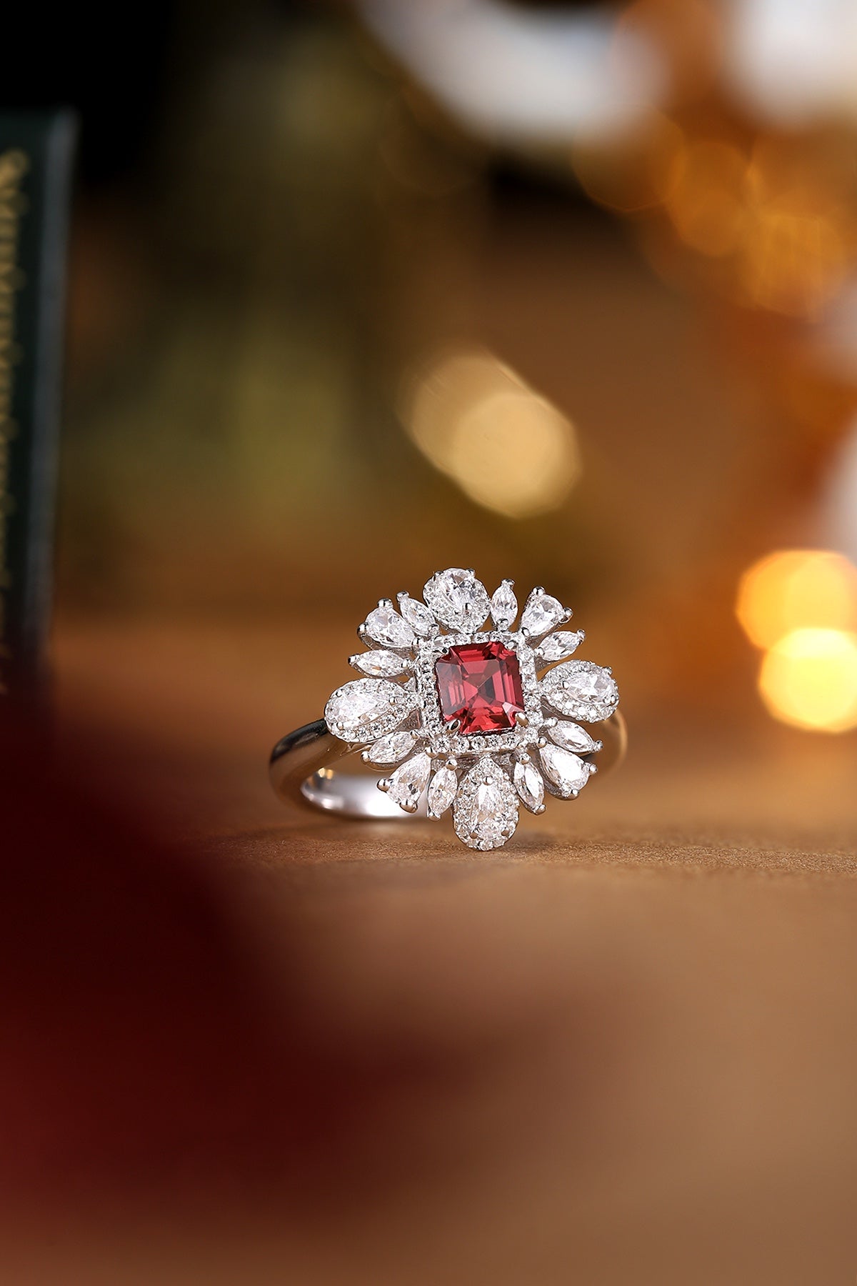 Sterling Silver Natural Garnet Ring W – JR3180