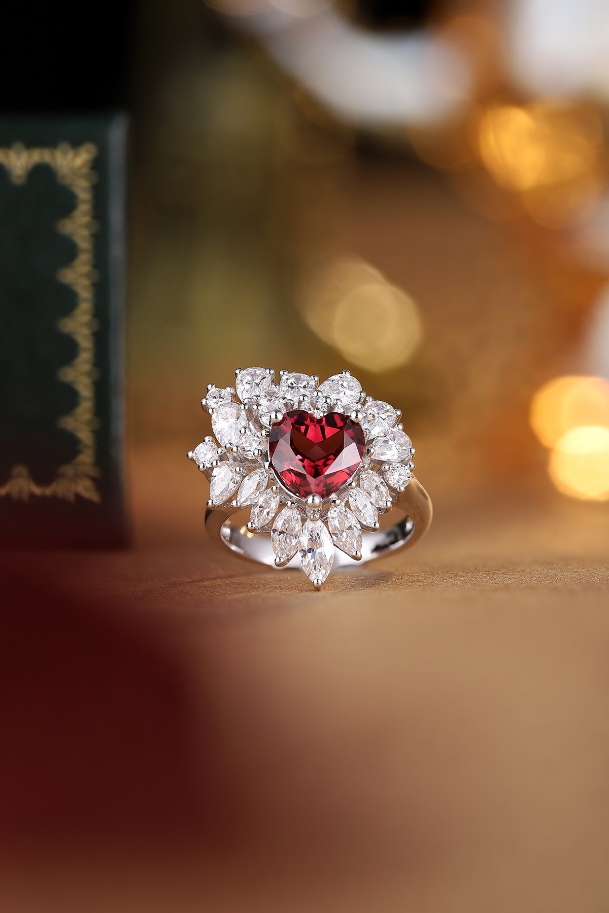Sterling Silver Natural Garnet Ring W – JR1053Y