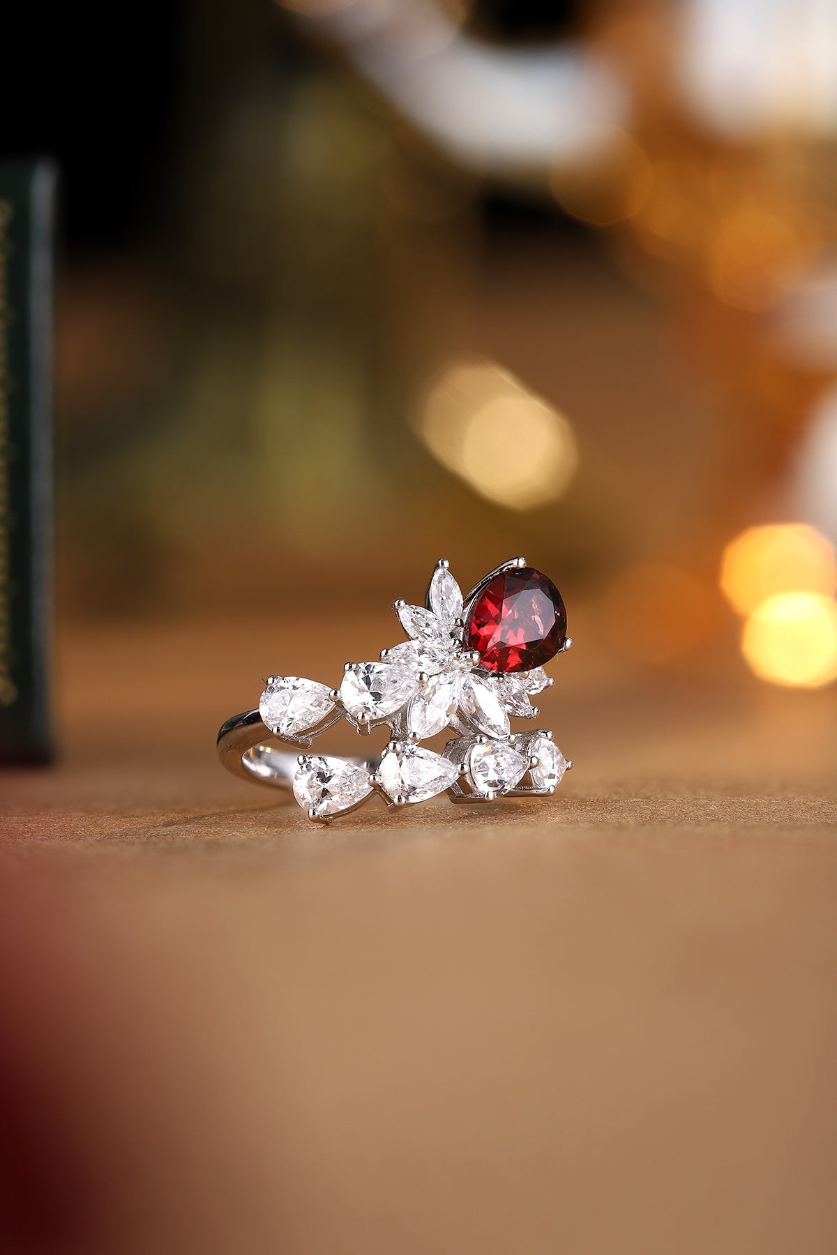 Sterling Silver Natural Garnet Ring W – JR401Y
