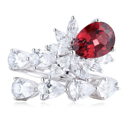 Sterling Silver Natural Garnet Ring W – JR401Y