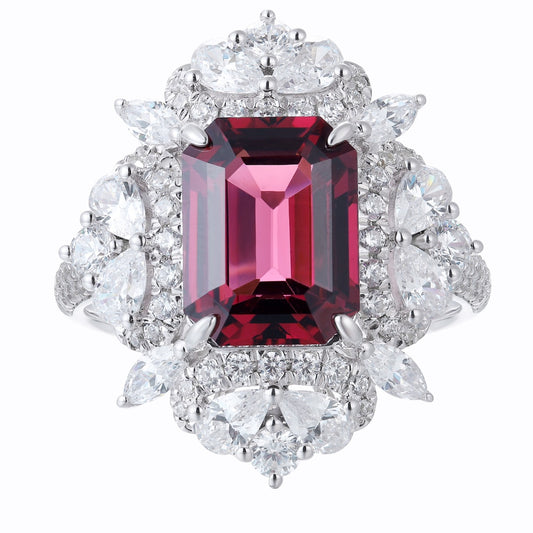 Sterling Silver Natural Garnet Ring W – JR1193Y