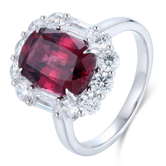 Sterling Silver Natural Garnet Ring W – JR219Y