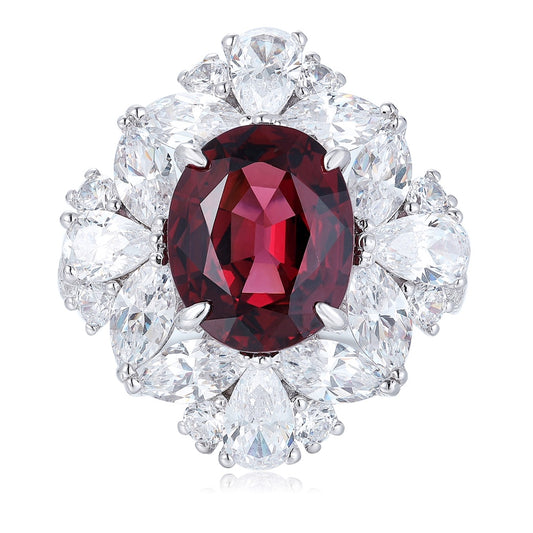 Sterling Silver Natural Garnet Ring W – JR106Y