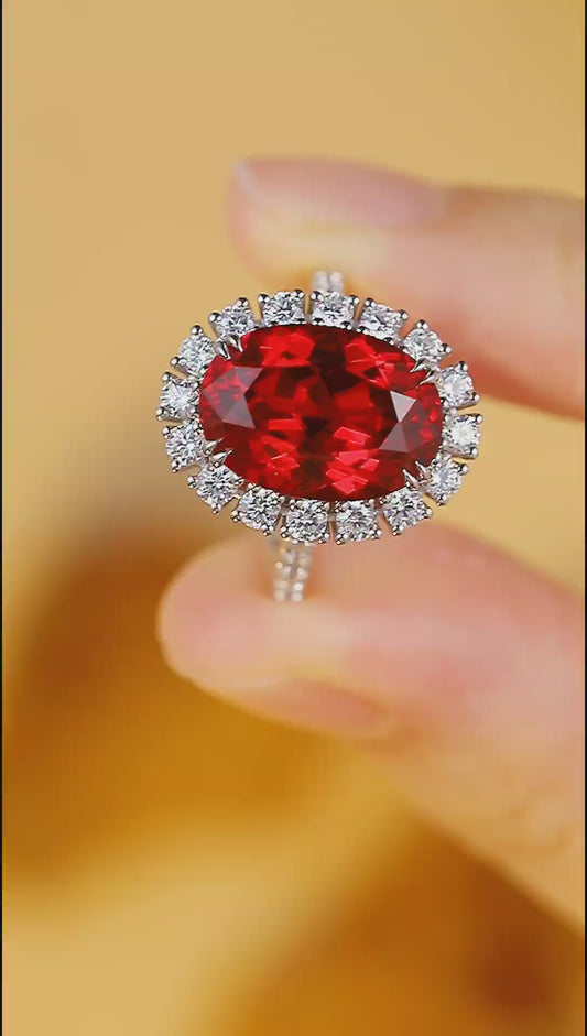 Sterling Silver Lab - Grown Ruby Ring A – JRURR210Y