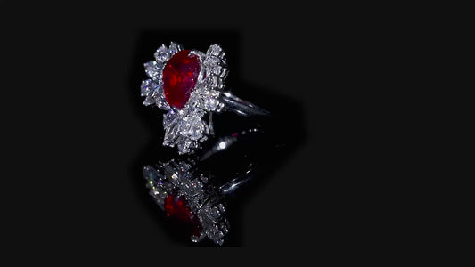Sterling Silver Lab-Grown Ruby Ring W – JRURR148Y