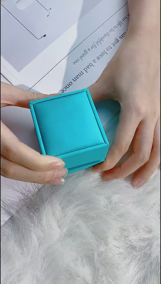 S925 Silver Lab - Grown Sapphire and Emerald Ring A – JR281Y